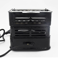 Four à charbon portable rectangulaire mini 1000W avec cuisinière électrique et prise US/Europe