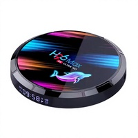Décodeur TV professionnel H96 MAX X3 avec double Wi-Fi, console de jeu, 8K, 4+64 Go de mémoire, système Android 9