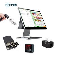 Sistema POS con Pantalla Táctil Android/Windows de 15.6+11.6 Pulgadas, Directo de Fábrica, Personalizable OEM, Sistema POS Estable, Caja Registradora