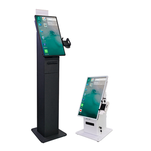 Touchwo 21.5 ''Máy tính để bàn Floorstanding màn hình cảm ứng kiosk Hàng chờ-quản lý-hệ thống kiosk tự đăng ký kiosk cho triển lãm - Product Image 1