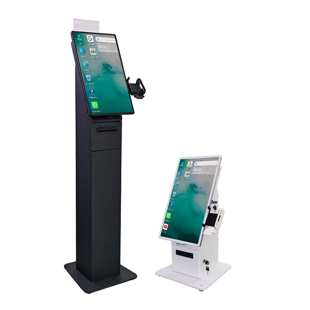 TouchWo 21.5'' Desktop Floorstanding Touchscreen Kiosk Queue-management-system-kiosk Self Registration Kiosk for Exhibition