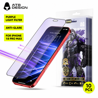 Protection d'écran mate anti-lumière bleue en verre trempé pour iPhone 18 17 16 15 Pro Max anti-reflet