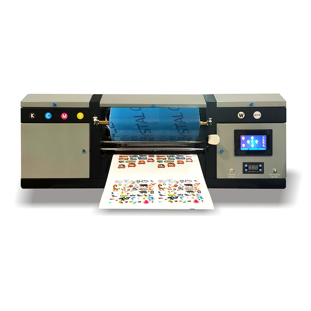 Digital A4 Size Ink Stirring Dye Sublimation Heat Transfer Printing ab Pet Metallic Film 2in1 30cm Uv Dtf Printer for Inkjet