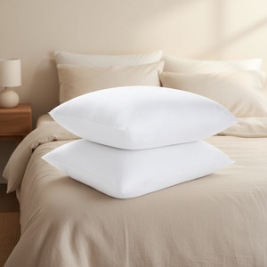 <span class=keywords><strong>Oreiller</strong></span> de cou moderne personnalisé blanc 100 % <span class=keywords><strong>microfibre</strong></span> alternative au <span class=keywords><strong>duvet</strong></span> 200TC à motif uni anti-bactérien pour lits d'hôtel - Product Image 1