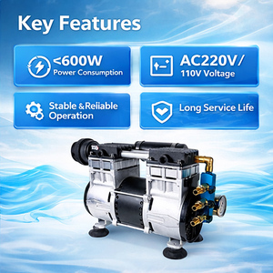 Aérateur de bassin sans huile HCEM AC 600W, pompe à piston silencieuse, moteur, capacité de 3 acres, aération haute efficacité pour les fermes aquacoles. - Product Image 2