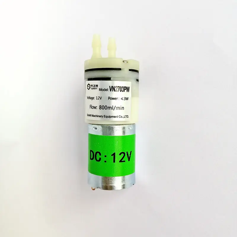 VN2703PW Micro Mini Self-Prime Dc Water Pomp Hoge Druk 0.3-1.0l/Min Membraanpomp Voor Schoonheid apparatuur