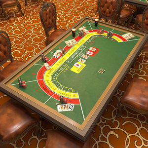 เสื่อโป๊กเกอร์มืออาชีพกันน้ำกันลื่นพับได้ยางธรรมชาติทนทานต่อการ40x42In แบบพกพาสำหรับใช้ในคาสิโน - Product Image 5