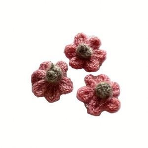 Accesorios de Flores de Mohair Tejidos a Mano con Ganchillo, Accesorios para Carcasas de Teléfono Móvil con Seis Flores, Accesorios Colgantes para Ropa - Product Image 6