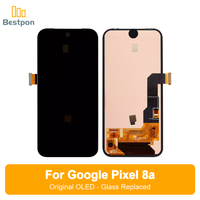 Remplacement pour l'écran OLED du Google Pixel 8a, assemblage d'écran original + verre remplaqué, contrôle qualité à 12 points