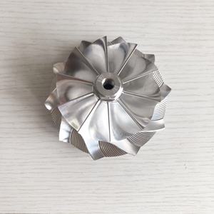 Zoom — roue de compresseur à <span class=keywords><strong>Billet</strong></span> de fraisage Turbo GTA4594 434335-0017 70.30/94.00mm <span class=keywords><strong>10</strong></span> + 0 lames, fraisage/aluminium 2618/lame pour C-12 <span class=keywords><strong>EURO</strong></span> - Product Image 1