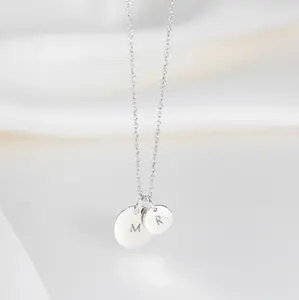 Inspire Jewelry Stainless steel Personalised The Maya Sun Mini & Midi Necklace in Silver bulk jewelry wholesale blank pendants