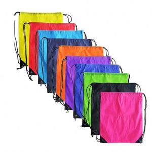 ถุงช้อปปิ้งแบบมีเชือกผูก ทำจากโพลีเอสเตอร์ 210d รีไซเคิลได้ พิมพ์ลายตัวอักษร สำหรับใช้ในกีฬาและฟิตเนส พร้อมโลโก้ตามสั่ง - Product Image 3