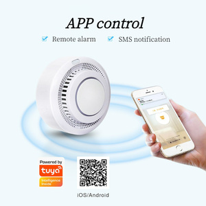 <span class=keywords><strong>Détecteur</strong></span> <span class=keywords><strong>de</strong></span> <span class=keywords><strong>fumée</strong></span> intelligent WiFi Tuya, capteur photoélectrique d'alarme incendie, compatible avec Alexa, Google Home, Smart Life, télécommande PST-YG400A - Product Image 4