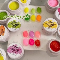 Série Kaléidoscope : Gel de Peinture pour Ongles Effet Peinture à la Main, Texture Crémeuse Printemps-Été, Vernis à Ongles en Gel
