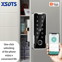 A-ES1983 Serrure intelligente Tuya pour armoire et tiroir avec empreinte digitale, mot de passe, carte, déverrouillage par application et stockage cloud