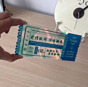 Boletos <span class=keywords><strong>de</strong></span> Ventana Personalizados Coloridos, Diseño <span class=keywords><strong>de</strong></span> Mercancía Estilo Dibujos Animados con Impresión a Doble Cara, Boleto Acrílico para Eventos <span class=keywords><strong>de</strong></span> Ídolos - Product Image 2