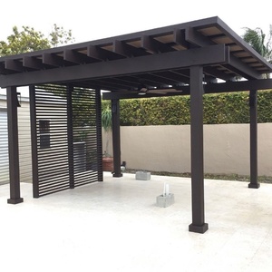 Obturateur réglable à revêtement en poudre pour pavillon gazebo à pergola - Product Image 6