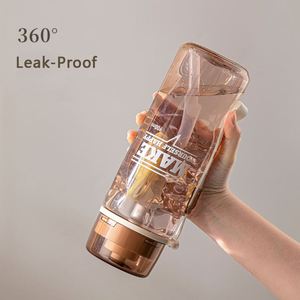 Bouteilles d'eau sportives d'été personnalisées sans BPA, grande capacité, avec paille, résistantes à la chaleur et adaptées à l'eau bouillante, pour activités de plein air - Product Image 3