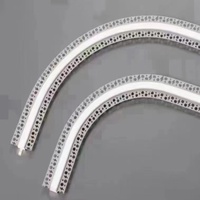 Profilé LED en aluminium flexible de 12 mm de largeur pour cloisons sèches, plâtre, profilés lumineux LED encastrés au plafond