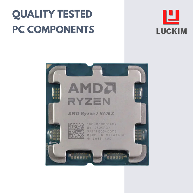 R7-9700X 8-Core 16-Thread Desktop CPU 3.8-5.5GHz 40MB Cache AM5 65W