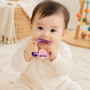 Anneau de <span class=keywords><strong>dentition</strong></span> tressé en silicone pour bébé, jouet de <span class=keywords><strong>dentition</strong></span> <span class=keywords><strong>sucette</strong></span> sans BPA, qualité alimentaire, 0-12 mois, personnalisable - Product Image 2