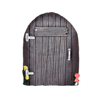 Offres Spéciales : Maison de Fée/Gnome en Résine Peinte à la Main, Décoration de Jardin pour Noël, Personnalisable (Couleur/Taille)