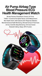 <span class=keywords><strong>Montre</strong></span> connectée pour homme la plus récente avec <span class=keywords><strong>ECG</strong></span>/PPG, bracelet en cuir, étanche IP67, charge magnétique, écran AMOLED - Product Image 2