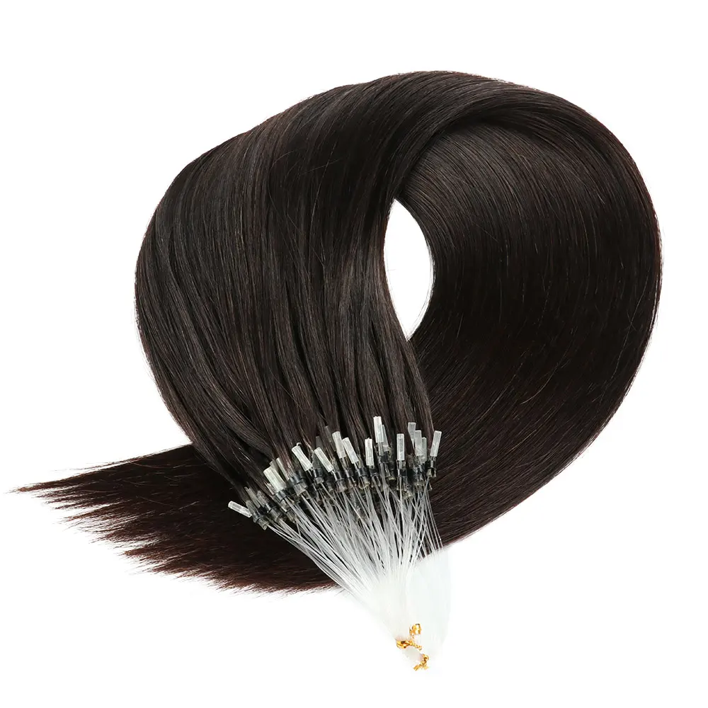 Hot Selling Premium Naadloze Kleurrijke Remy Natuurlijke Nertsen Microlink Loop Ring Hair Extensions