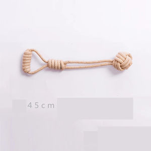 Yeni stil çevre dostu köpek çiğneme oyuncakları doğal pamuk halat köpek çiğneme oyuncağı ve diş fırçası Pet aksesuarları - Product Image 3