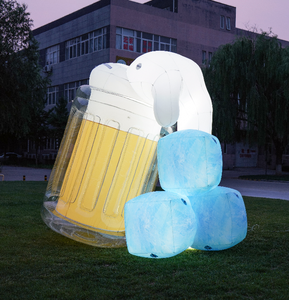 Chương trình khuyến mãi Ống <span class=keywords><strong>Inflatable</strong></span> quảng cáo Bóng <span class=keywords><strong>LED</strong></span> ánh sáng trang trí không khí bia chai mô hình cho quảng cáo ngoài trời - Product Image 4