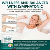 Capsules molles de soutien lymphatique à marque privée, suppléments de drainage lymphatique avec pissenlit et bardane, capsules de soutien immunitaire