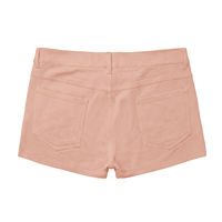 Shorts pour hommes, mode, entrejambe court de 2,5 pouces, design de marque, fermeture à boutons, accents sur l'ourlet, shorts pour hommes en tissu extensible soyeux