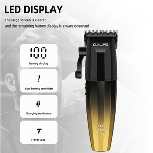Cortadora de pelo profesional <span class=keywords><strong>DALING</strong></span> con hoja ajustable cuerpo degradado carga USB Motor de alta potencia incorporado grande - Product Image 4