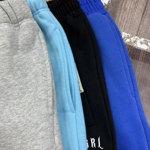 OEM özelleştirilmiş ter pamuk SportJogger geniş bacak pantolon işlemeli yüksek kaliteli pamuk Baggy polar <span class=keywords><strong>Sweatpants</strong></span> kadınlar - Product Image 6