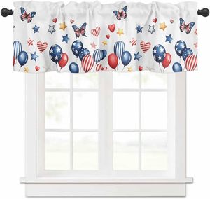 Tenda Corta Decorativa <span class=keywords><strong>per</strong></span> Finestra <span class=keywords><strong>per</strong></span> il Giorno dell'Indipendenza, Stampa Aquila e Bandiera USA <span class=keywords><strong>per</strong></span> 4 Luglio, <span class=keywords><strong>per</strong></span> Casa, Feste e Cucina - Product Image 3