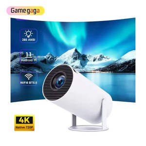 Yo HY300 <span class=keywords><strong>Projector</strong></span> 26 projektör 4K Android 11 Wifi BT5.0 600P ev sineması açık taşınabilir Video projektör - Product Image 1