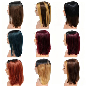 โปรโมชั่น 49$ Letsfly Kim K วิกผมบ๊อบแบบปิดหน้าผาก 2x6  แบบตรง 12 นิ้ว 12A สีเขียวธรรมชาติ ผมแท้ ราคาถูก ขายส่ง - Product Image 6