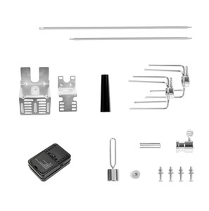 Juego <span class=keywords><strong>de</strong></span> Motor para Asador <span class=keywords><strong>de</strong></span> Barbacoa, Kit <span class=keywords><strong>de</strong></span> Asador para Barbacoa al Aire Libre, Varilla <span class=keywords><strong>de</strong></span> Acero Inoxidable, Tenedores para Carne - Product Image 5
