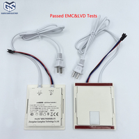 Interruptor Táctil LED de 12V con Certificación EMC LVD, Regulación Continua, Monocromático, Sensor CCT de Doble Color para Espejo de Baño