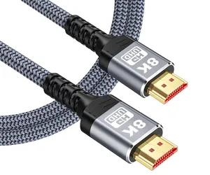 Lijie HDMI 2.1 8K UHS Hoch geschwindigkeit v2.1 geflochtenes HDMI 2.1 Kabel 8K 60Hz 4K 120hz kunden spezifisches Kabel