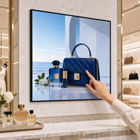 Écran LCD carré 1:1 de 33,2 pouces, tactile ou non tactile, moniteur Android Windows Linux pour galerie d'art, publicité en magasin, signalétique