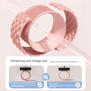 Rueda de <span class=keywords><strong>Yoga</strong></span> para Estiramiento de Espalda, Rodillo de Espuma para <span class=keywords><strong>Principiantes</strong></span>, Material EVA y ABS, Masaje de Tejido Profundo, Equipo de Fitness para Uso Doméstico - Product Image 3