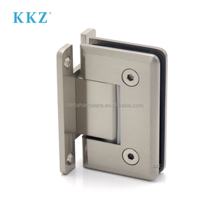 Kkz 3/8 "หรือ1/2" <span class=keywords><strong>ติด</strong></span>ผนัง<span class=keywords><strong>ติด</strong></span><span class=keywords><strong>กระจก</strong></span>แผ่นหลัง H <span class=keywords><strong>บานพับ</strong></span>ทองเหลืองผ้าซาตินสีทอง - Product Image 3