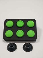 Ensemble de 8 accessoires de réparation et de modification pour manettes PS5 Edge/PS4/PS5, capuchons de joystick et bases