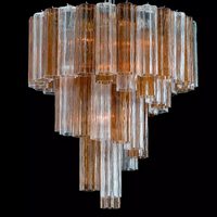 Lustre italien contemporain en verre de Murano pour le salon de plafond