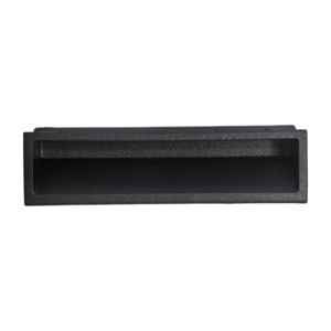 P2 Series Modern Large Size Rectangle <strong>Matte</strong> <strong>Black</strong> Plastic Snap-in Drawer &amp; Cabinet <strong>Door</strong> Handle Durable Recessed Pull School Use - Product Image 1