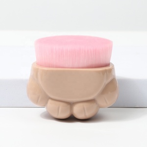 DIAS vente en gros de haute qualité mignon noir rose patte de chat liquide plat personnalisé mini pinceau de fond de teint unique - Product Image 5
