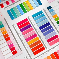 Blocs-notes autocollants translucides multicolores avec règles, 200 feuilles pour enfants