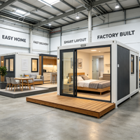 Vente flash : maison modulaire préfabriquée en conteneur de 20 pieds, installation rapide