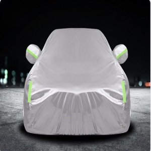 <span class=keywords><strong>Housse</strong></span> de <span class=keywords><strong>voiture</strong></span> imperméable, protégée contre les UV, en tissu épais avec des matériaux Oxford, plastique et PE pour une utilisation en extérieur - Product Image 4